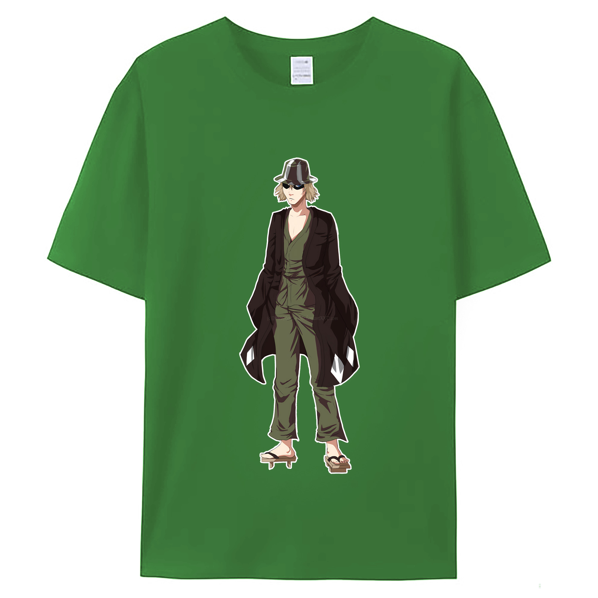 （画像用） "ブリーチ 浦原 喜助（うらはら きすけ） BLEACH Urahara Kisuke " レディースカジュアルプリントTシャツ（綿100％）